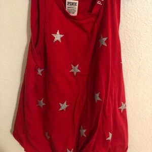 Red and silver tank size x-small from PINK